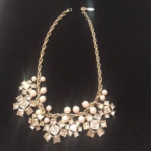 Ann Taylor Chunky Snowflake Necklace